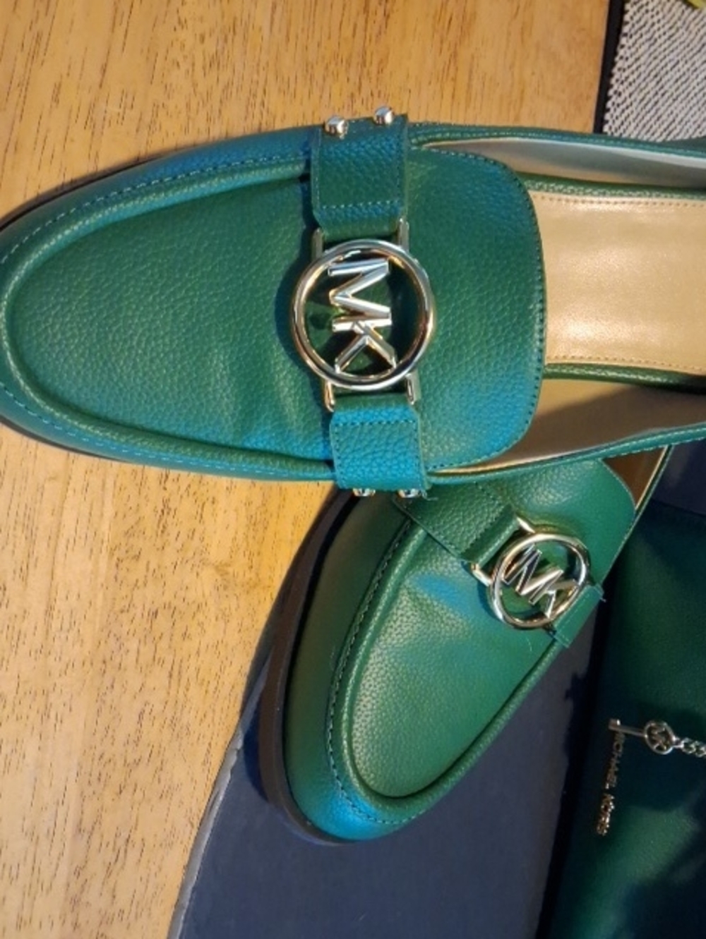 MICHAEL Michael Kors Green Carmen Loafers